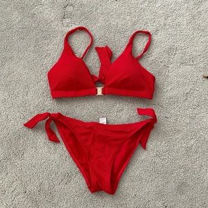 walmart red bikini set